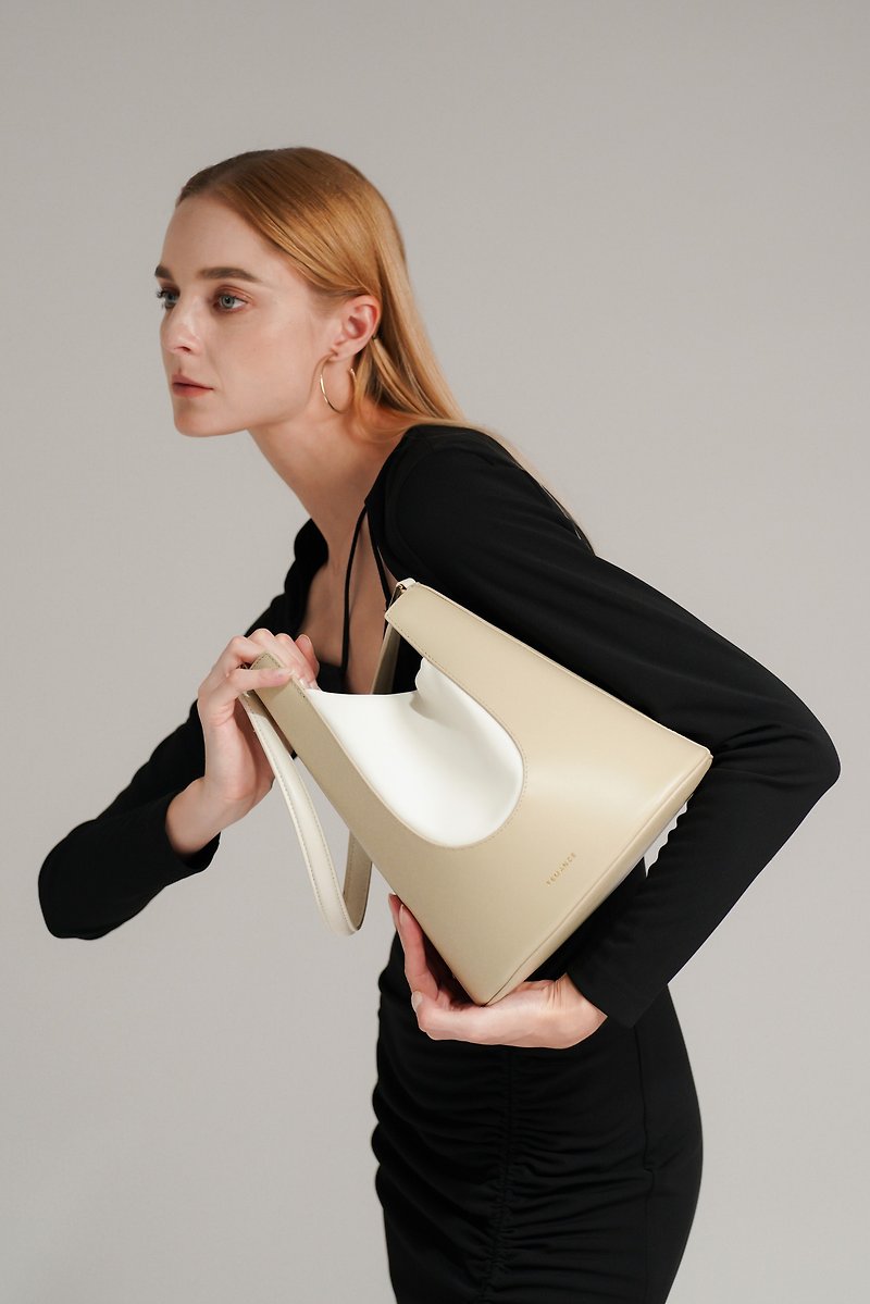 Femance - Vessel Beige - Messenger Bags & Sling Bags - Genuine Leather Khaki