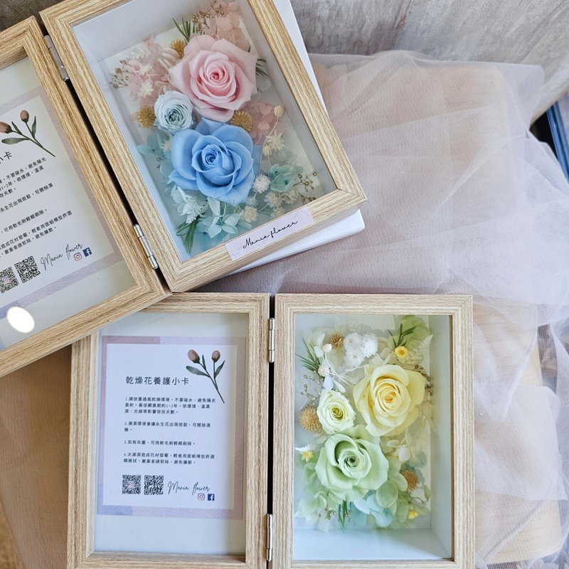 ||Course||Preserved Flower Photo Frame Custom Color Banqiao 1 to 1 Beginners can dry flowers in a class - จัดดอกไม้/ต้นไม้ - พืช/ดอกไม้ 