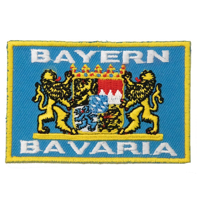 Germany Bavaria City Bayern Patch Embroid Patch Deutschland Sew-on Emblem Badge - เข็มกลัด/พิน - งานปัก หลากหลายสี