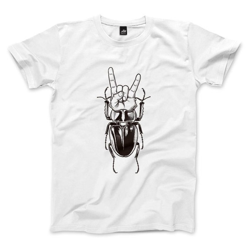 Rock and Roll World-White-Unisex T-shirt - Men's T-Shirts & Tops - Cotton & Hemp White