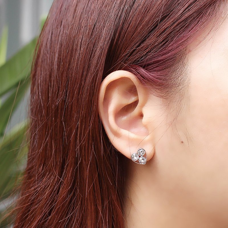 Sweetheart Earrings / BELEZA - Earrings & Clip-ons - Crystal Multicolor