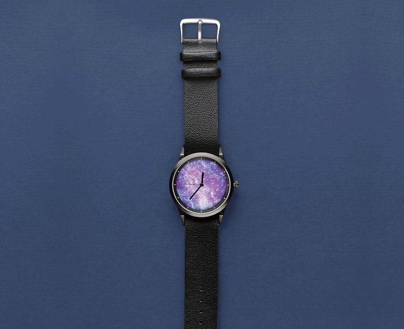 插畫X手錶-【彌留宇宙】-紫星際 - 女裝錶 - 其他金屬 紫色
