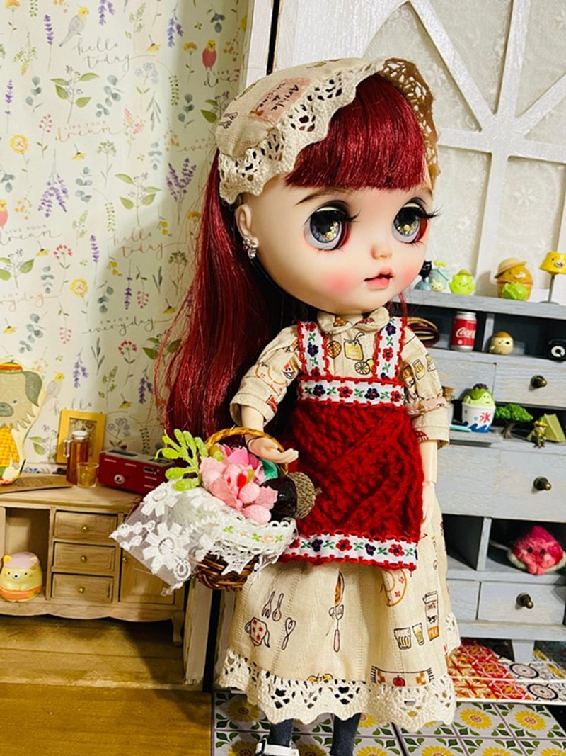 日光小巷手創品-鄉村風女孩 blythe 娃衣 Holala娃衣,哆叮妹妹 - 公仔/玩偶 - 棉．麻 