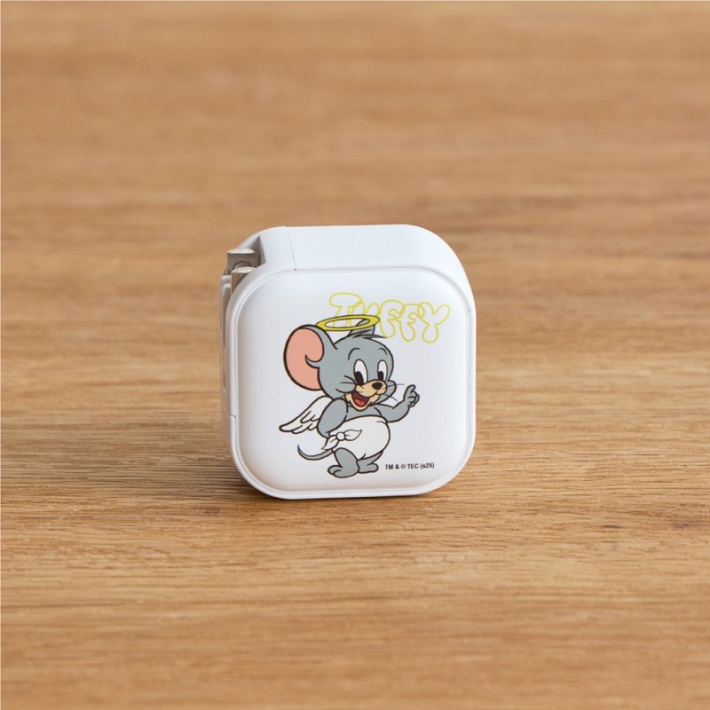 湯姆貓與傑利鼠Tuffy天使與惡魔GaN 45W Type-C雙孔充電頭 - 科技小物 - 塑膠 多色