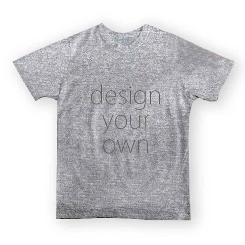 雙面 / 客製化 / 灰 / 中性 / 棉T-shirt / AC4-05 - 女 T 恤 - 其他材質 灰色