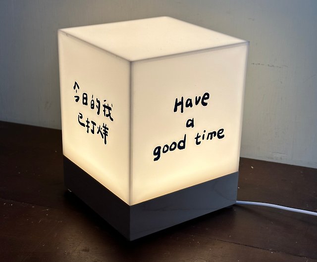 Three-dimensional signboard light box customization. Acrylic light box.  Stereo light box. Solid wood base. coffee shop sign - Shop LIGHTO Lighting  - Pinkoi