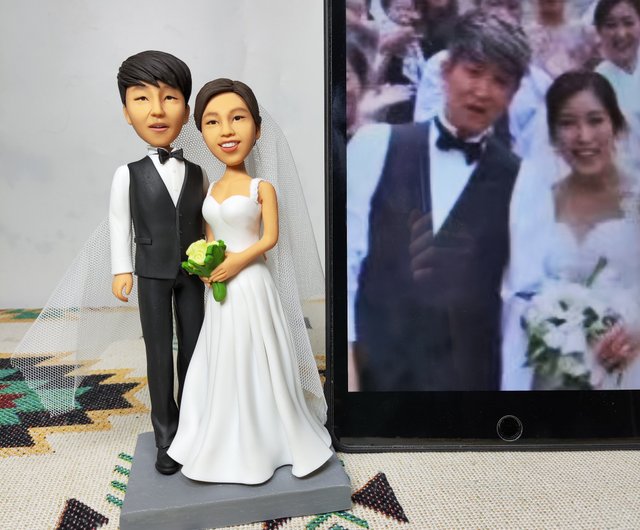 オーダーメイド】3D肖像画置物似顔絵/結婚祝い・記念日プレゼントに