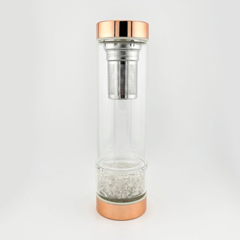 晶潤心源水瓶-白水晶 - 茶壺/茶杯/茶具 - 水晶 白色