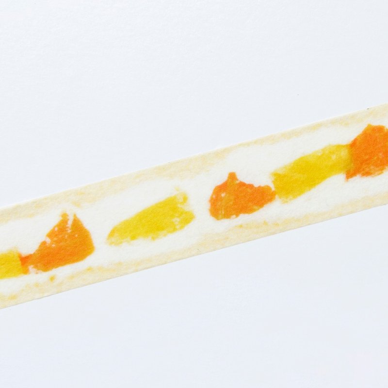 Fruit sand washi tape / orange&pineapple / 15mm - Washi Tape - Paper 