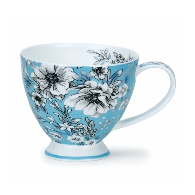南歐風情馬克杯-藍 - 咖啡杯 - 瓷 