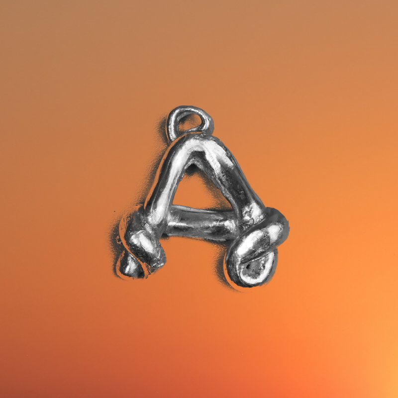 Knot Alphabet Pendant Silver 99.99 / A / - 其他 - 純銀 銀色