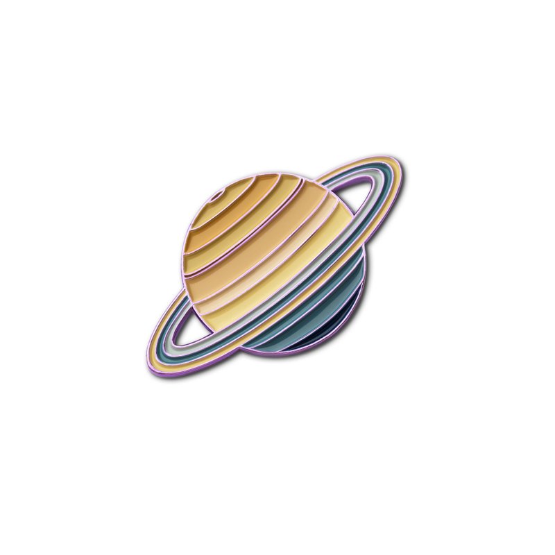 Enamel Pin Planet - 徽章/別針 - 琺瑯 多色