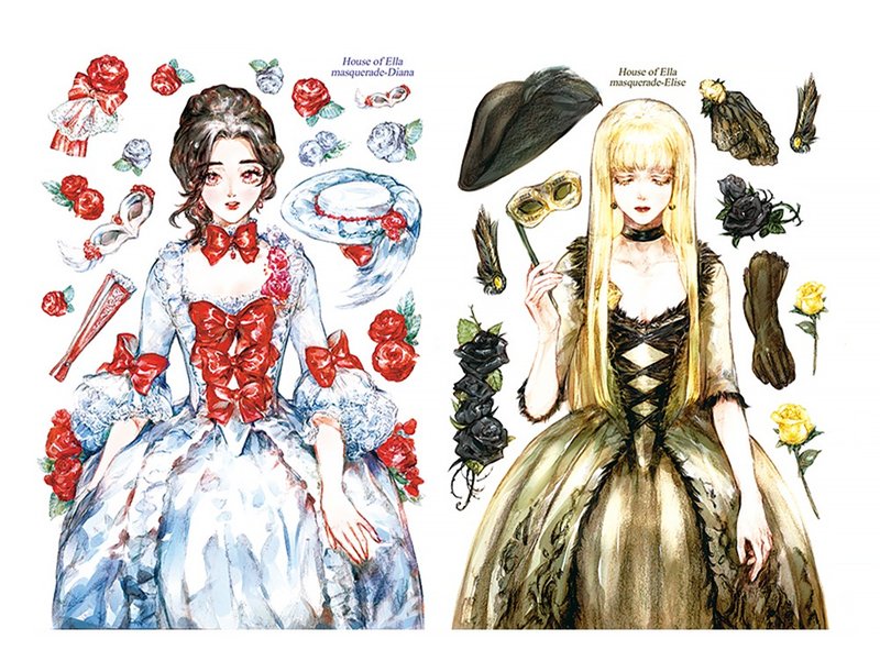 Masquerade sticker SET - 貼紙 - 紙 