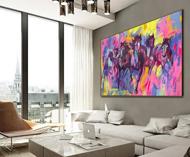 絵画　油絵　原画　抽象画 北欧　アート　ポップ　カラフル　パステルカラー　F8 絵画油絵原画抽象画 北欧アートポップカラフルパステルカラーF8