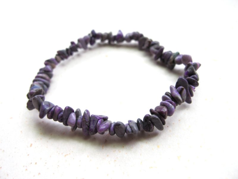onion-bulb Hands Department of Natural stone - "Healing stone" - Lai Shu Ju gravel section - Bracelets - Gemstone Purple
