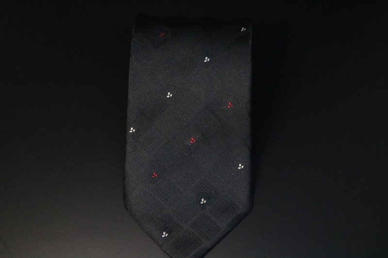 Black floral embellished silk tie gift box for gentlemen - Ties & Tie Clips - Silk Black