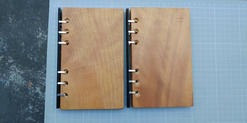 Taiwan cypress log loose-leaf detachable notebook (small) - Notebooks & Journals - Wood 