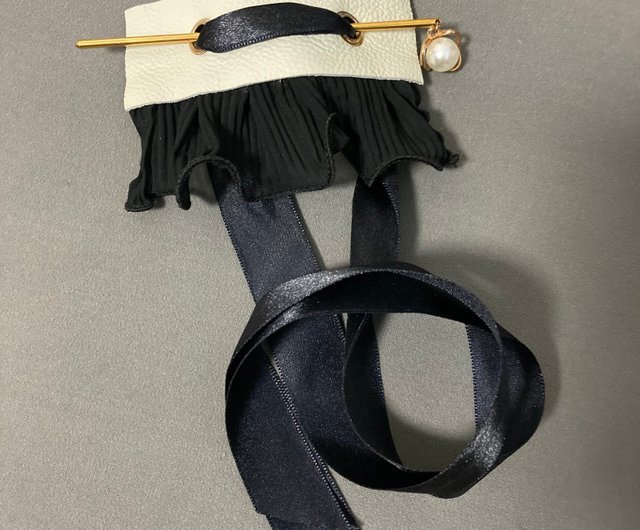 ¨̮デニム×レザーのヘアアクセサリー ペアセット ̮デニム×レザーのヘアアクセサリー ペアセット ̮デニム×レザーのヘア