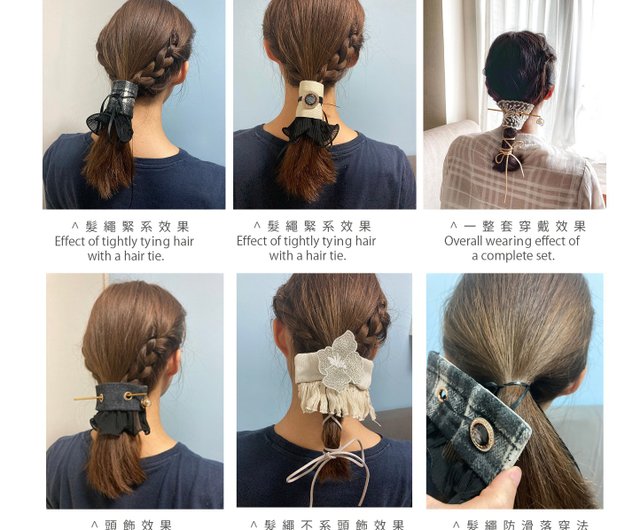 ¨̮デニム×レザーのヘアアクセサリー ペアセット ̮デニム×レザーのヘアアクセサリー ペアセット スライ ヘア