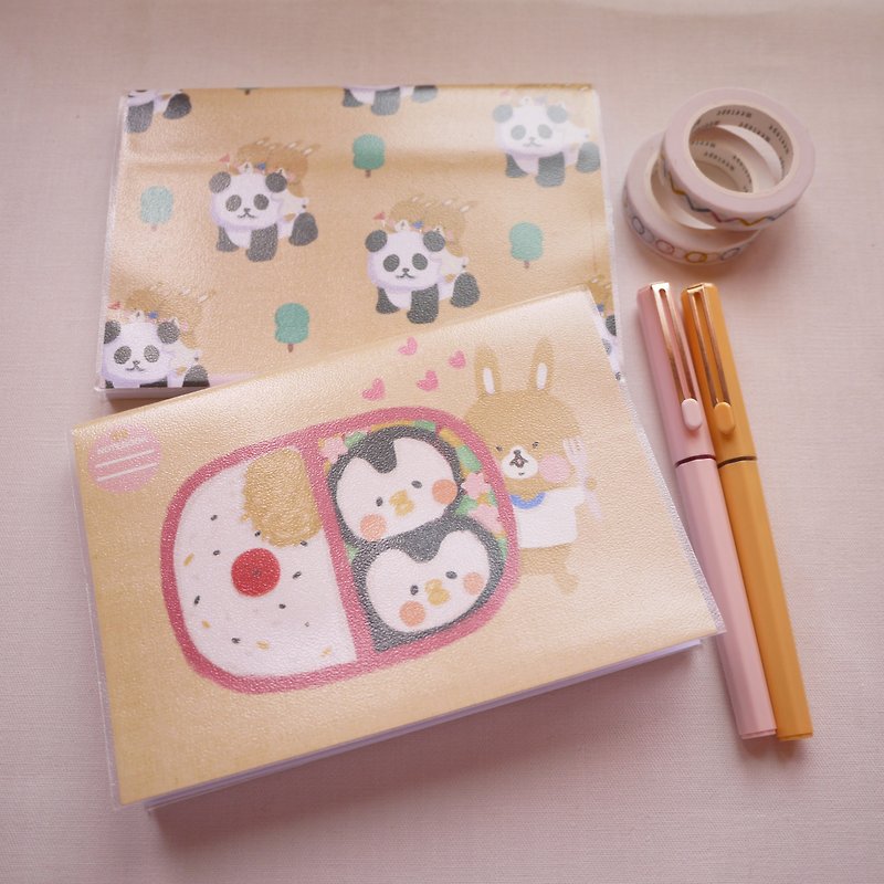 Caramel Rabbit Penguin Bento / A6 Blank Notebook - สมุดบันทึก/สมุดปฏิทิน - กระดาษ สีเหลือง