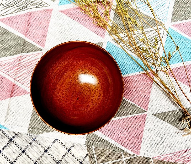 Log wood bowl - natural lacquer - ถ้วยชาม - ไม้ สีนำ้ตาล
