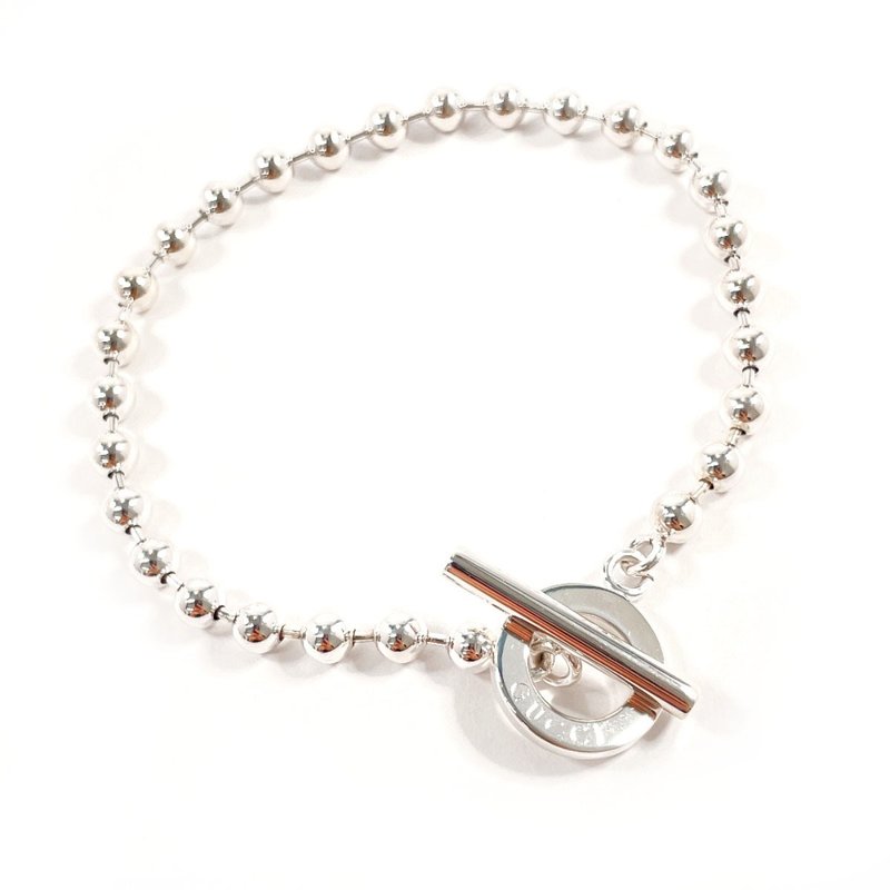 【日本直送 中古美品】グッチ GUCCI ブレスレット ボールチェーン シルバー925 サイズ21 アクセサリー ジュエリー 新品仕上げ済み ユニセックス - 手鍊/手環 - 純銀 銀色