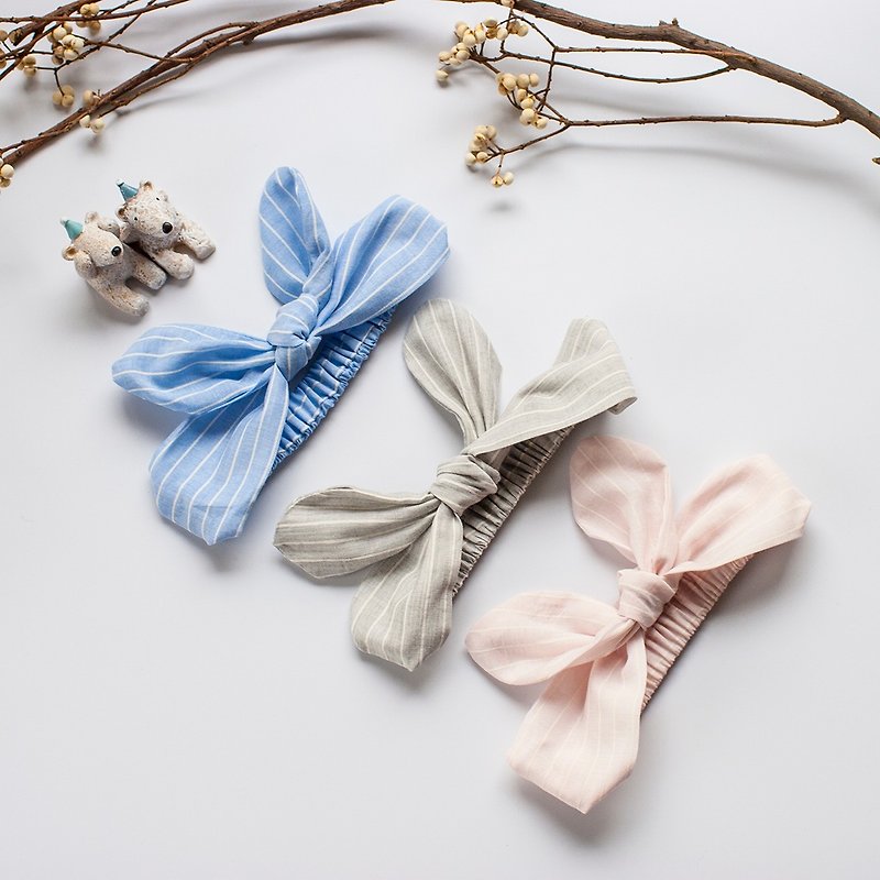 Cotton & Hemp Bibs Multicolor - my little star hand-made airy 100% organic cotton headband (parent-child model)
