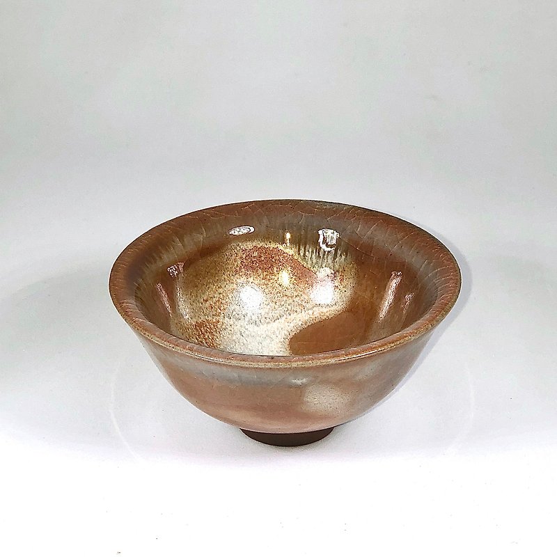 Hand-made wood fired Shino tea bowl JC051 - ถ้วย - วัสดุอื่นๆ 