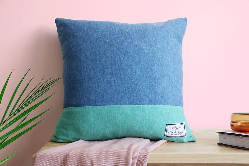 Knotted Pillow - Mint Ice-cream - Pillows & Cushions - Other Materials Blue