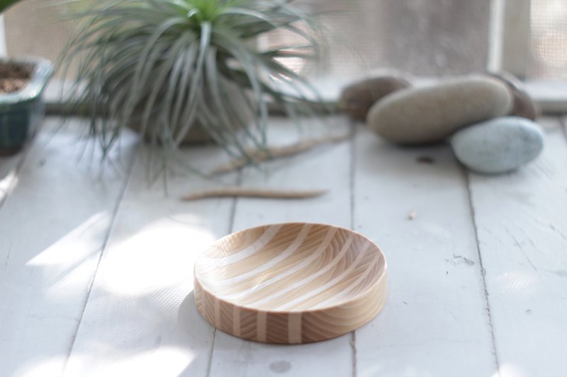 小餐盤/檜木、楓木 - 碟子/醬料碟 - 木頭 咖啡色
