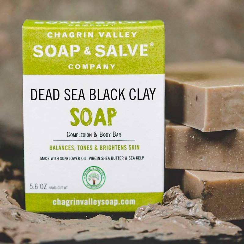 Soap - DEAD SEA BLACK CLAY - Hand Soaps & Sanitzers - Essential Oils Gray