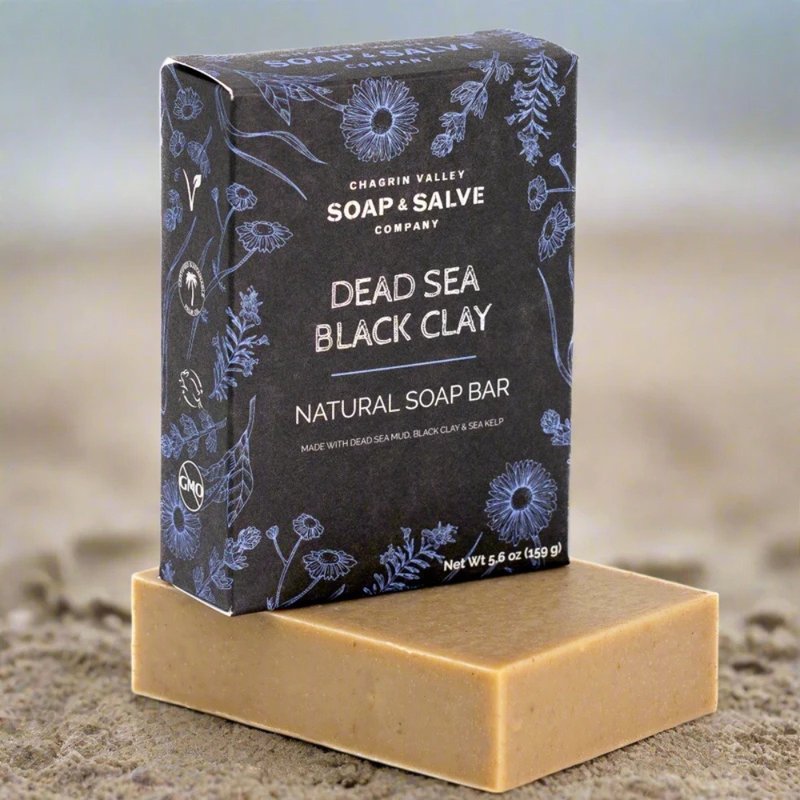 Soap - DEAD SEA BLACK CLAY - Hand Soaps & Sanitzers - Essential Oils Gray