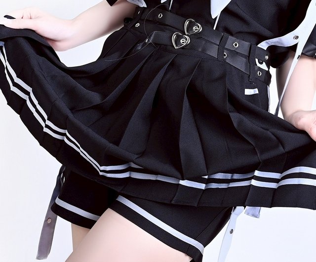 lolita shota-kei preppy love ocean cruise sailor skort