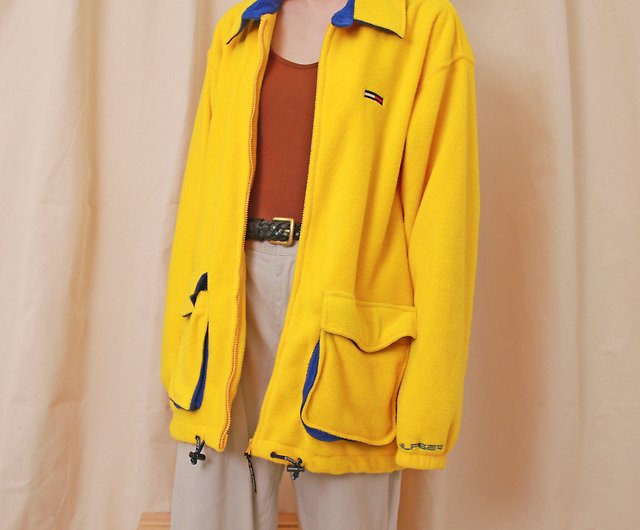 Back to Green:: Tommy Hilfiger bright yellow jacket vintage - Shop back-to-green Coats & Jackets - Pinkoi