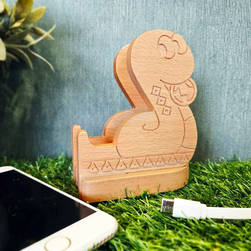 There's a way to win iPhone Android Customized log phone holder/business card holder/Christmas and New Year gift - Phone Stands & Dust Plugs - Wood Brown