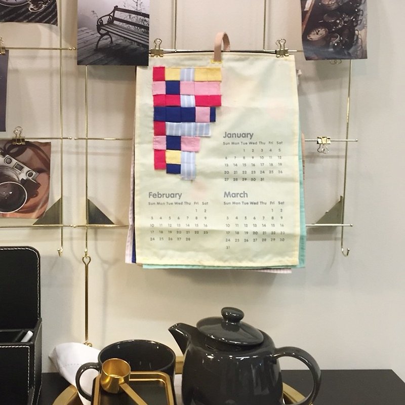 2019 Calendar - ปฏิทิน - ผ้าฝ้าย/ผ้าลินิน หลากหลายสี