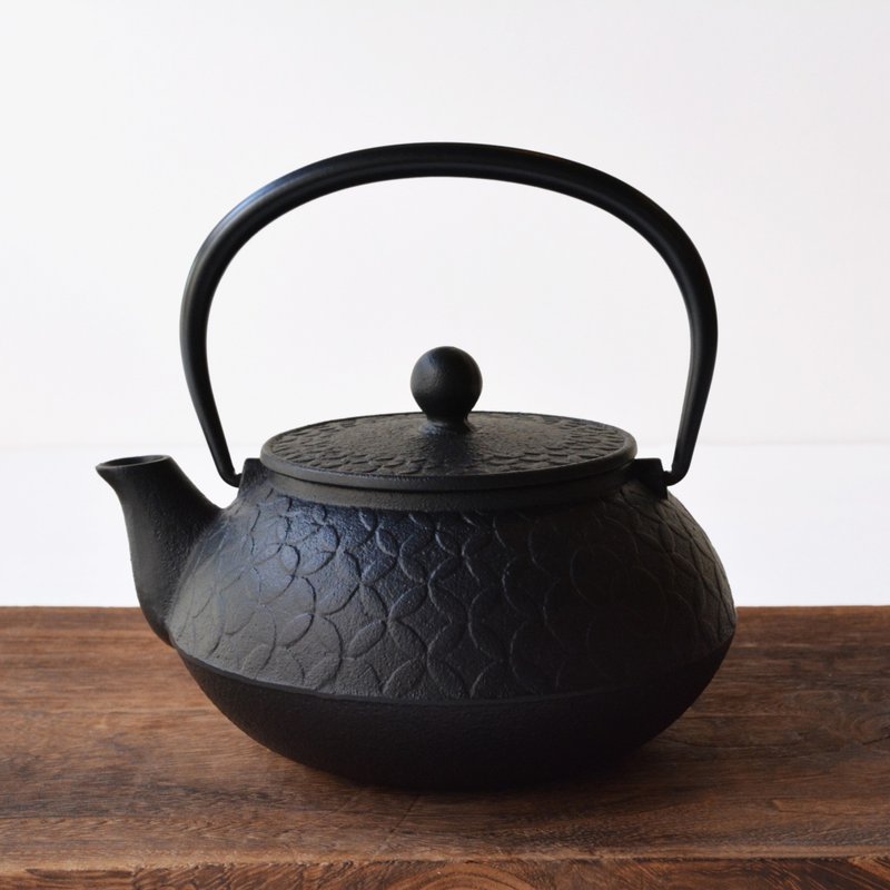 Nambu Ironware Teapot/Kettle, Shippou Black Yaki, Teapot | Pot | Direct Fire - Teapots & Teacups - Other Metals Black