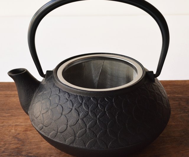 南部鉄器 鉄瓶兼用急須 七宝黒焼付 急須|ポット|直火 - ショップ 加藤