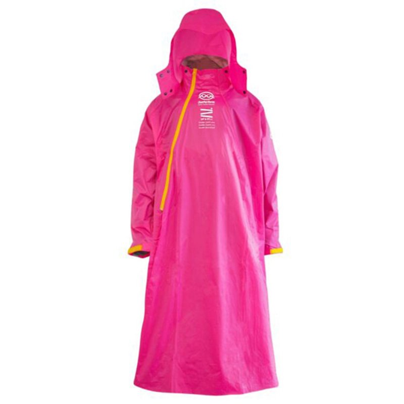 BrightDay-Double背包雙拉鍊斜開連身雨衣(D1+)-粉 - 雨傘/雨衣 - 防水材質 粉紅色