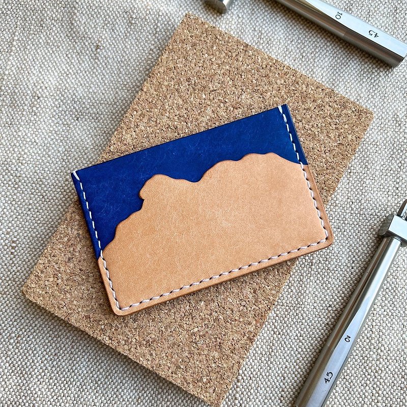 [Customized] Lion Rock Card Set - ID & Badge Holders - Genuine Leather Brown