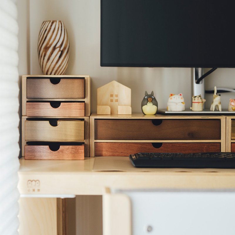 實木抽屜式收納【大】 - 居家收納/收納盒/儲物盒 - 木頭 多色