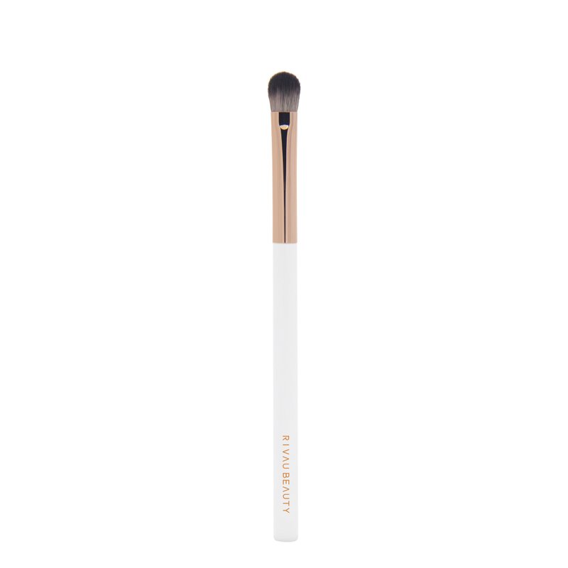 E63 Small Eyeshadow Brush - Minimalist White Brush Series I Fiber Bristle Makeup Brush Makeup Brush Eyeshadow - Makeup Brushes - Other Materials White