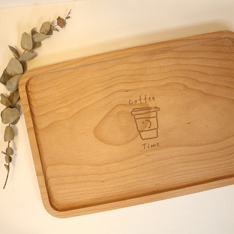 【Maki Design-Customization】Japanese Beech Long Tray - จานและถาด - ไม้ 