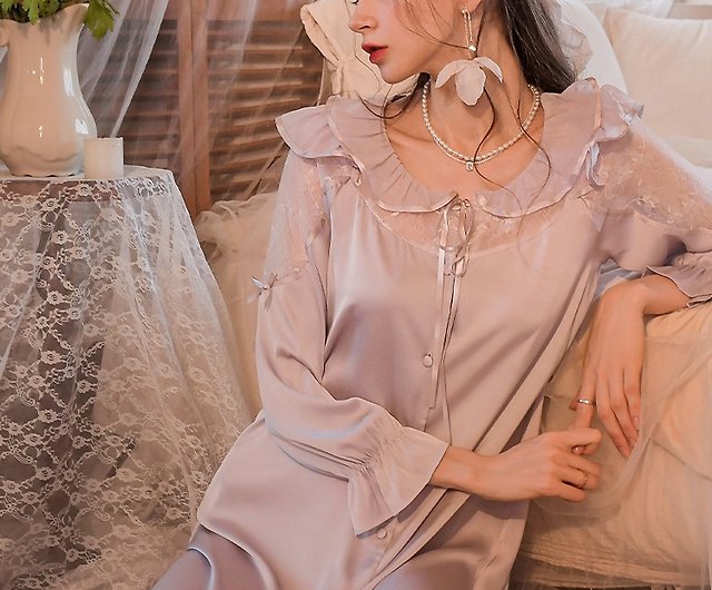 Classy Long Satin Nightgown
