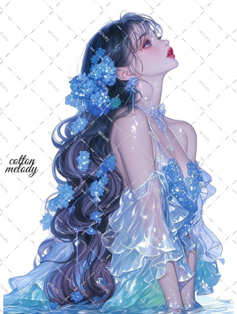 original sticker no.5538 人物ステッカー オリジナルステッカー 人物ステッカー 女の子ステッカー オリジナル人物ステッカー - 貼紙 - 紙 