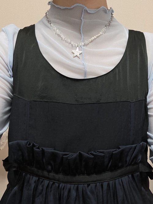 セレストチェーンネックレス 2パヴェスター シルバー OURSE SILVER CHAIN 60cm(2SK0642)SV925 チェイン｜スタージュエリー