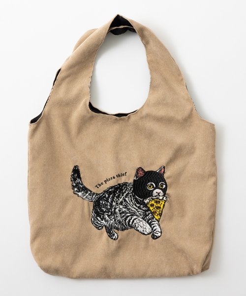 TOD’S コーデュロイトートバッグ アニマル刺繍コーデュロイトートバッグ | ADeMU