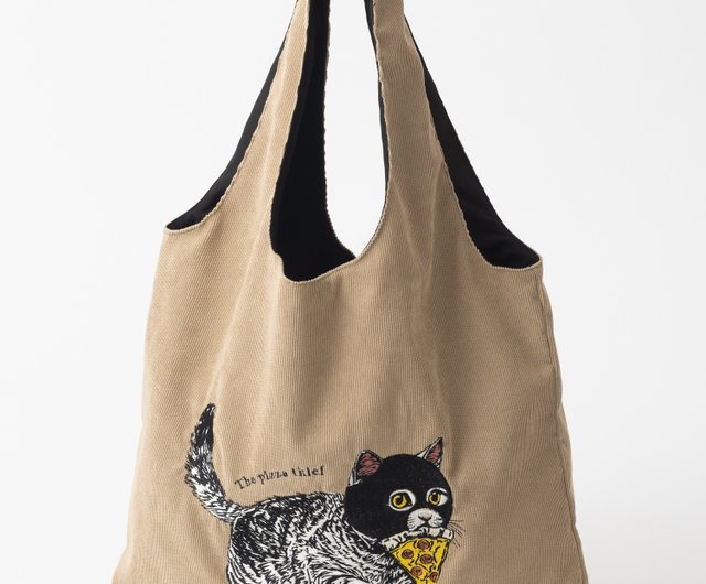 TOD’S コーデュロイトートバッグ ジュビリー Jubilee 猫刺繍 コーデュロイ トートバッグ 犬 ネコ