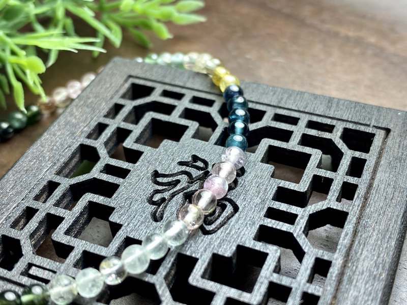 快速出貨 天然彩色碧璽手鍊~925銀手鍊 - 手鍊/手環 - 水晶 