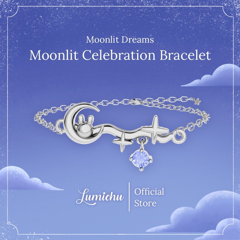 夢月 月漫派對 手鍊 | Moonlit Celebration Bracelet | Lumichu - 手鍊/手環 - 不鏽鋼 銀色